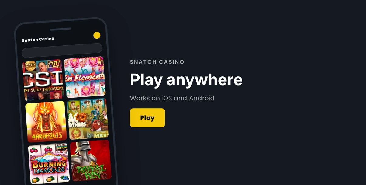 Launch mobile casino games.